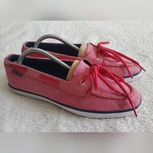 Bundle Only: Nautical Boat Shoes, Red, Women's size 9